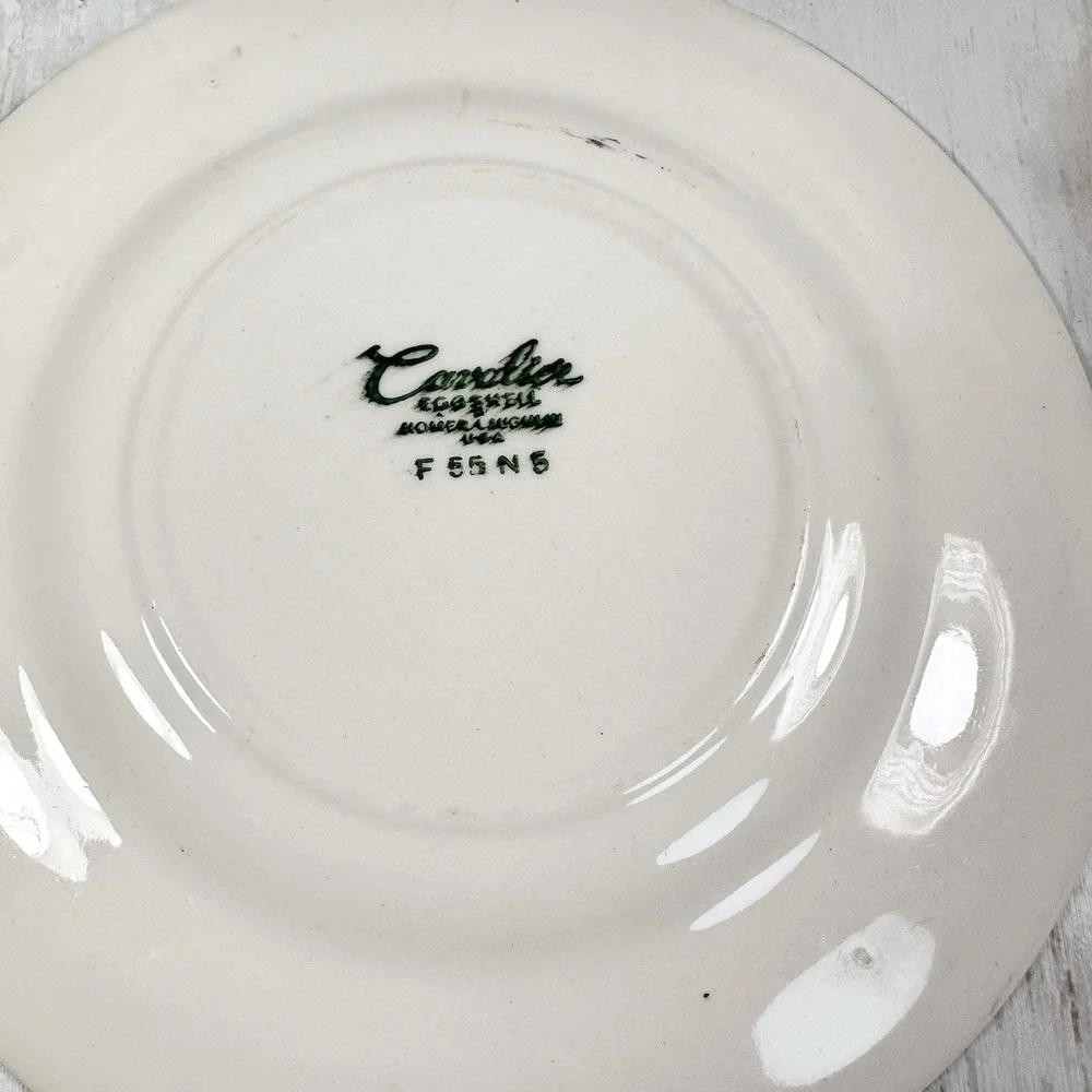 Homer Laughlin Barclay Cavelier Eggshell‎ Pattern BREAD  Plate 6 1/4 Inch Pink
